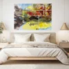 Lively Reality oil painting in a bedroom's wall