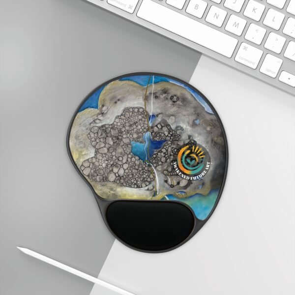 Awakened Future Art Ergonomic Mouse Pad – Inner Thought | Memory Foam Wrist Rest
