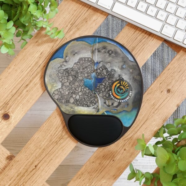Awakened Future Art Ergonomic Mouse Pad – Inner Thought | Memory Foam Wrist Rest