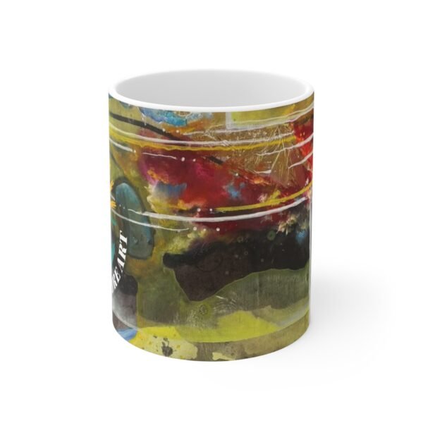Awakened Future Art Ceramic Mug 11oz - Collection: Lively Reality – Realidad Vibrante