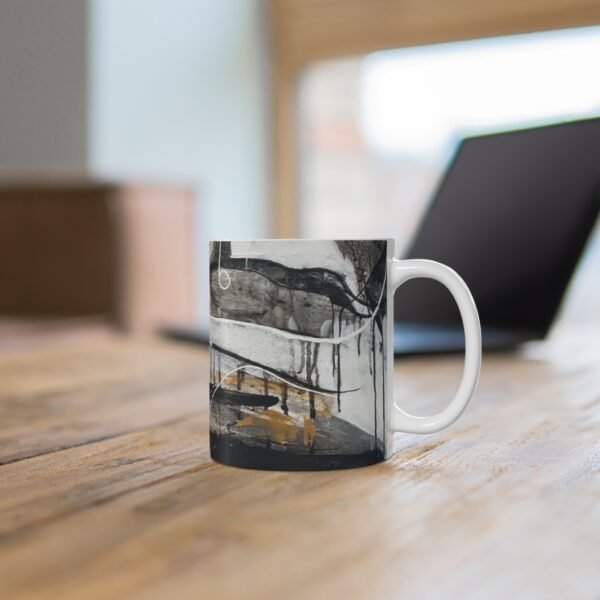 Awakened Future Art Ceramic Mug – 11oz | Front & Back Artwork