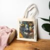 Awakened Future Art Tote Bag – Black Cat Artwork | Cotton Canvas