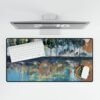Awakened Future Art Desk Mat – Reflected Harmony | Anti-Slip Artistic Mouse Pad