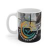 Awakened Future Art Ceramic Mug – 11oz | Front & Back Artwork