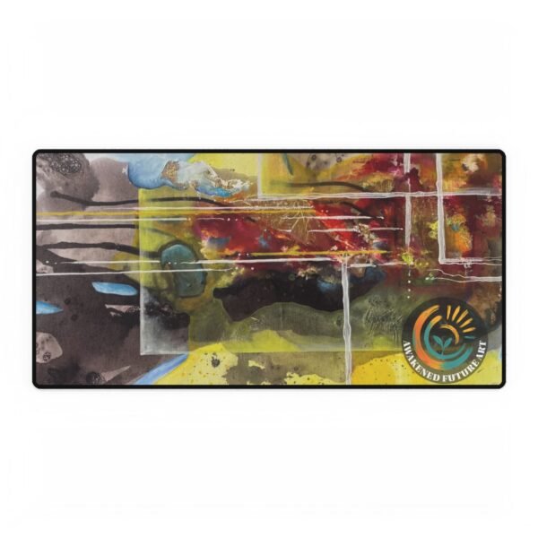 Awakened Future Art Desk Mat – Lively Reality | Anti-Slip Artistic Mouse Pad