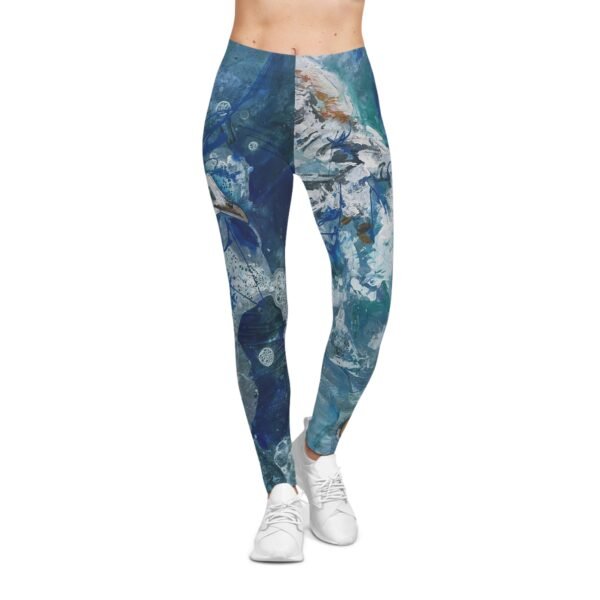 Premium Abstract Art "Delirium of Summer" Leggings – Ultra Soft & Stretchy High-Waisted Fit