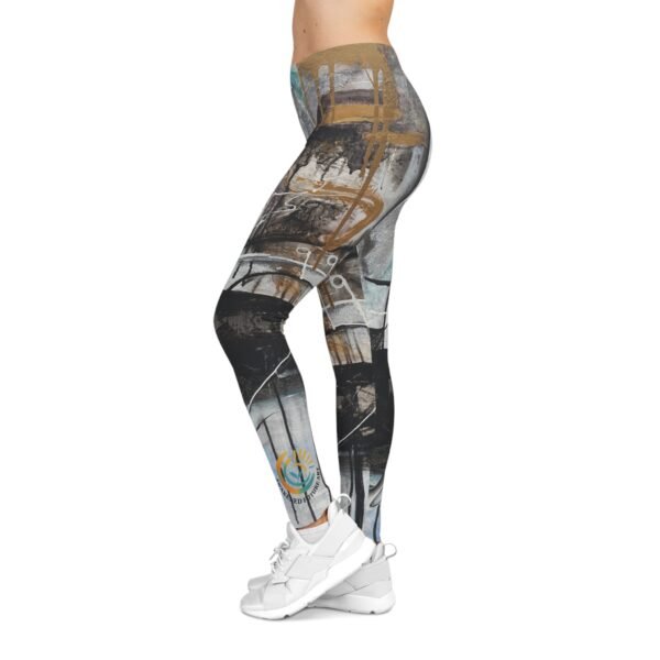 Premium Abstract Art "The Bridge"Leggings – Ultra Soft & Stretchy High-Waisted Fit