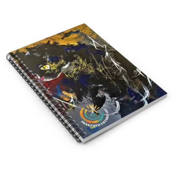 "Night Sentinel 2" Awakened Future Art Spiral Notebook – Black Cat Cover | 118 Pages