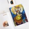 "Essence of Isis" Awakened Future Art Spiral Notebook – Black Cat Cover | 118 Pages