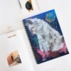 "Spirit of the Dawn" Awakened Future Art Spiral Notebook – Black Cat Cover | 118 Pages