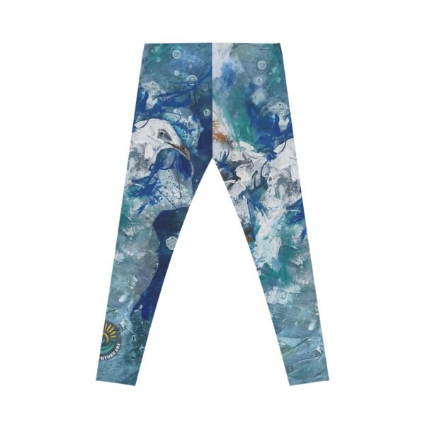 Premium Abstract Art "Delirium of Summer" Leggings – Ultra Soft & Stretchy High-Waisted Fit