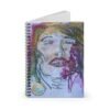 "The Face" Artistic Spiral Notebook – Abstract Portrait Journal - 118 Pages
