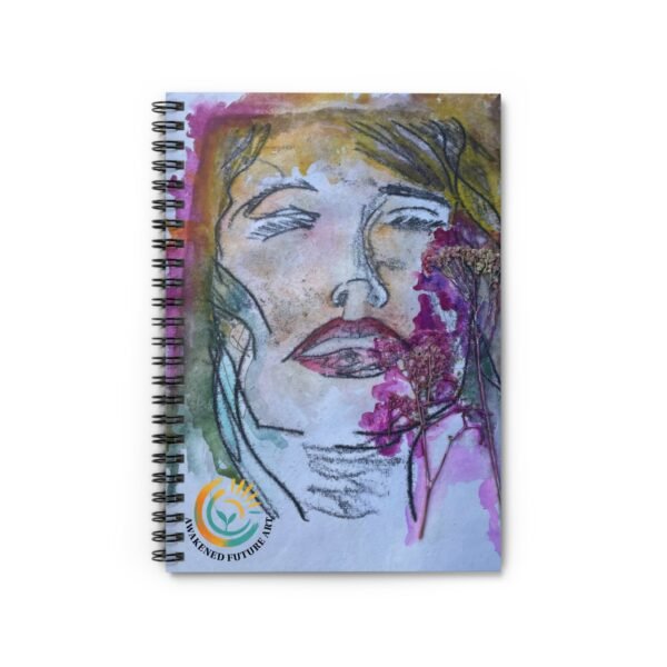 "The Face" Artistic Spiral Notebook – Abstract Portrait Journal - 118 Pages