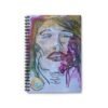"The Face" Artistic Spiral Notebook – Abstract Portrait Journal - 118 Pages