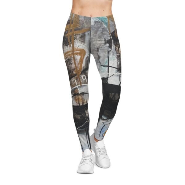 Premium Abstract Art "The Bridge"Leggings – Ultra Soft & Stretchy High-Waisted Fit