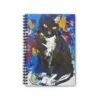 "Night Sentinel" Awakened Future Art Spiral Notebook – Black Cat Cover | 118 Pages
