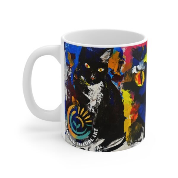 Awakened Future Art Ceramic Mug 11oz - Collection: Night Walkers – Los caminantes Nocturnos