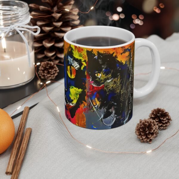 Awakened Future Art Ceramic Mug 11oz - Collection: Night Walkers – Los caminantes Nocturnos